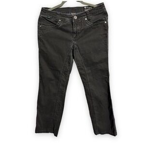 Kuhl Inseam Panel Jeans Dark Gray Hiking Outdoor Wear signature